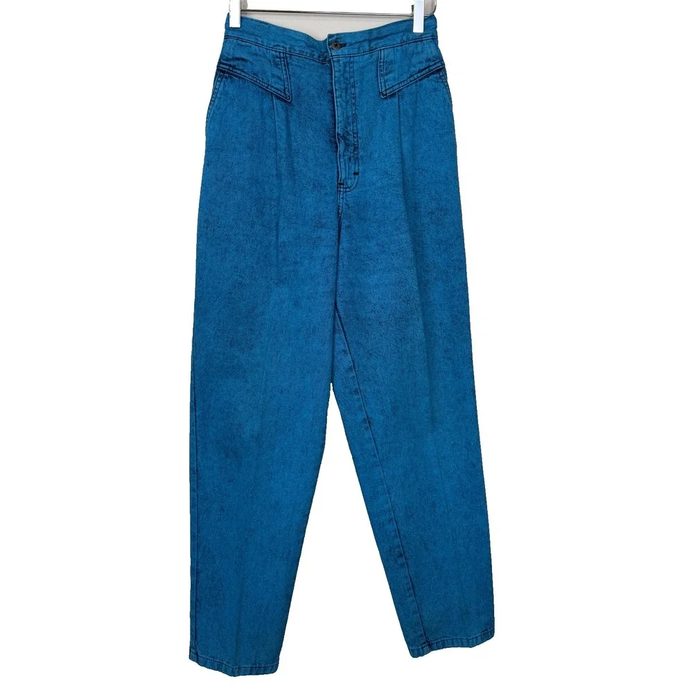 Vtg Sundance Denim Wear Jacket Pants Set Womens Sz L Acid Wash USA 90s 80s Artsy - Picture 7 of 16